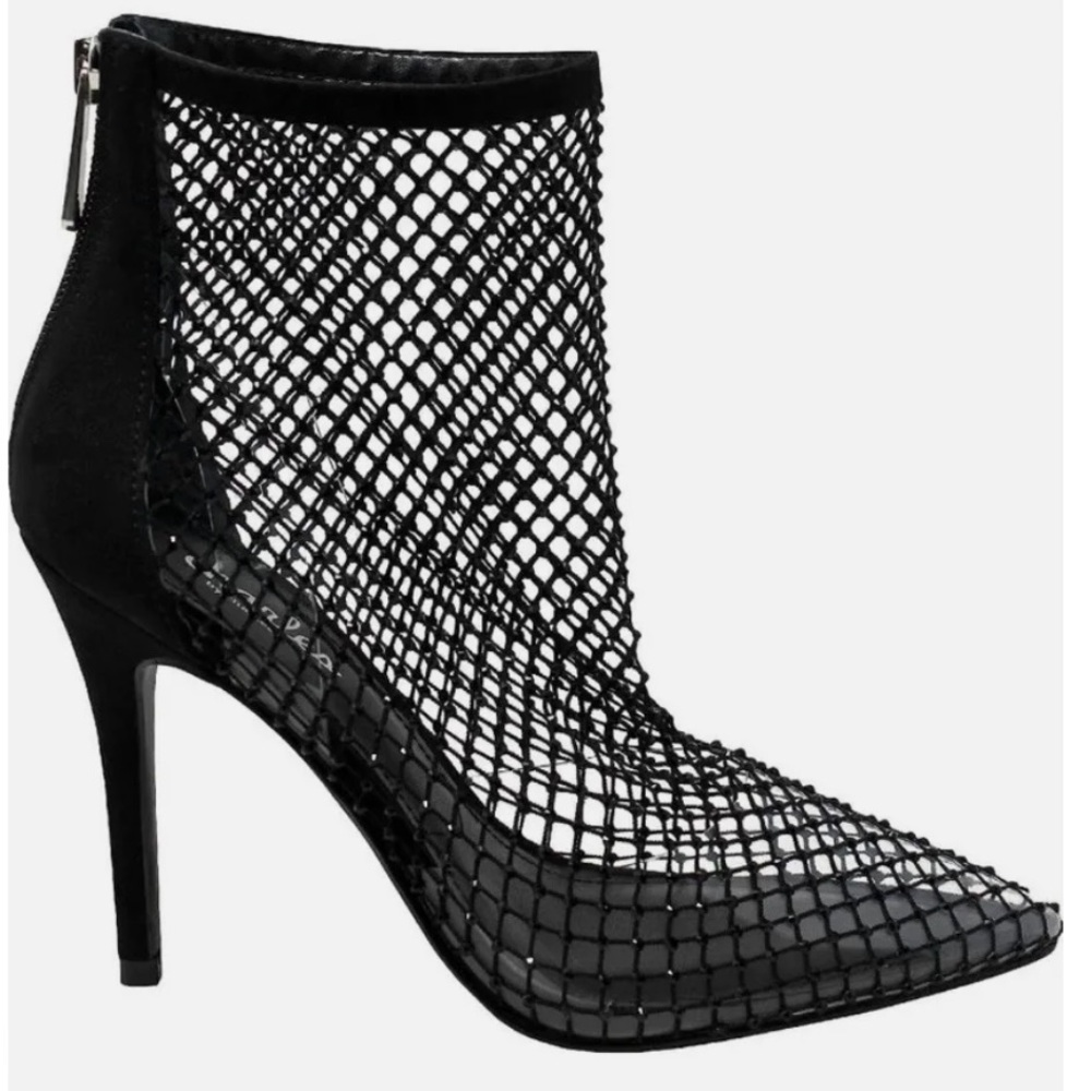Charles David Sexy Mesh Sequin Heeled Booties